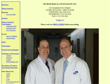 Tablet Screenshot of neurosurgical-consult.com